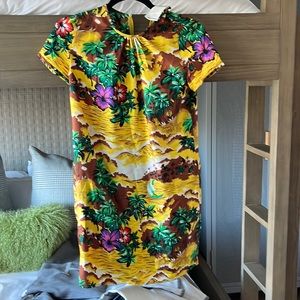 Ddquared2 silk Hawaiian print dress, size 38